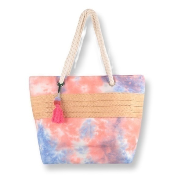Unbranded Handbags - TIE DYE WITH TASSEL TOTE BAG NEW!